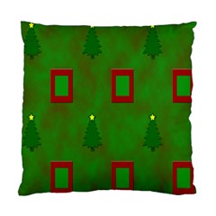 Christmas Trees And Boxes Background Standard Cushion Case (two Sides) by Nexatart