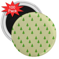 Christmas Wrapping Paper Pattern 3  Magnets (100 Pack) by Nexatart