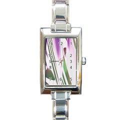 Colored Pattern Rectangle Italian Charm Watch by Nexatart