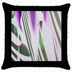 Colored Pattern Throw Pillow Case (black) by Nexatart