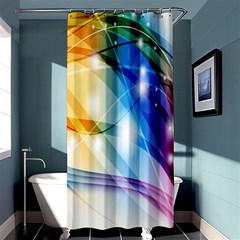 Colour Abstract Shower Curtain 36  X 72  (stall) 