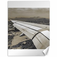 Airplane Arriving To Small Town Canvas 36  X 48   by dflcprints