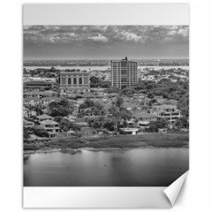 Guayaquil Aerial View From Window Plane Canvas 11  X 14   by dflcprints