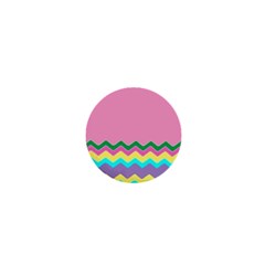 Easter Chevron Pattern Stripes 1  Mini Buttons