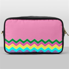 Easter Chevron Pattern Stripes Toiletries Bags