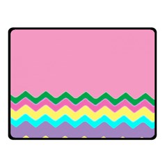 Easter Chevron Pattern Stripes Fleece Blanket (small) by Nexatart