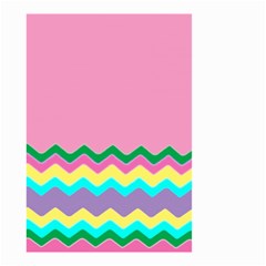 Easter Chevron Pattern Stripes Small Garden Flag (two Sides)