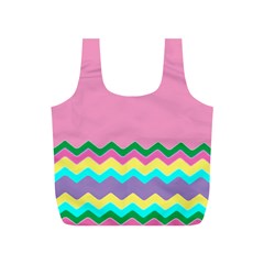 Easter Chevron Pattern Stripes Full Print Recycle Bags (s) 