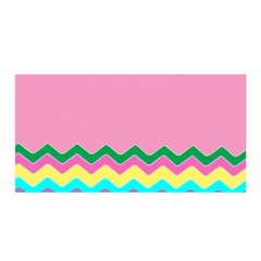 Easter Chevron Pattern Stripes Satin Wrap