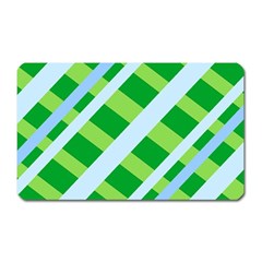 Fabric Cotton Geometric Diagonal Magnet (rectangular)