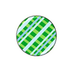 Fabric Cotton Geometric Diagonal Hat Clip Ball Marker (4 Pack) by Nexatart