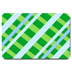 Fabric Cotton Geometric Diagonal Large Doormat  by Nexatart