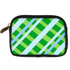 Fabric Cotton Geometric Diagonal Digital Camera Cases by Nexatart