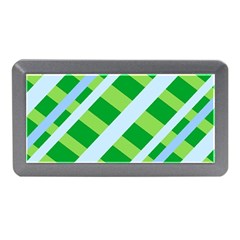 Fabric Cotton Geometric Diagonal Memory Card Reader (mini) by Nexatart