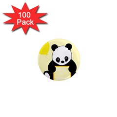 First Birthday Panda Card 1  Mini Magnets (100 Pack)  by Nexatart