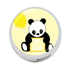 First Birthday Panda Card 4-port Usb Hub (two Sides)  by Nexatart