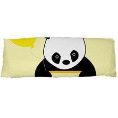 First Birthday Panda Card Body Pillow Case (dakimakura) by Nexatart