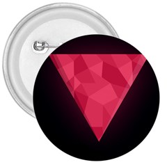 Geometric Triangle Pink 3  Buttons