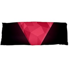 Geometric Triangle Pink Body Pillow Case (dakimakura) by Nexatart