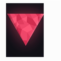 Geometric Triangle Pink Large Garden Flag (two Sides)