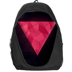 Geometric Triangle Pink Backpack Bag