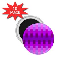 Geometric Cubes Pink Purple Blue 1 75  Magnets (10 Pack)  by Nexatart