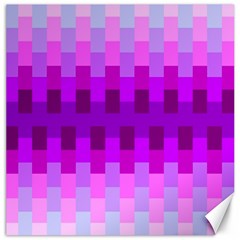 Geometric Cubes Pink Purple Blue Canvas 20  X 20  