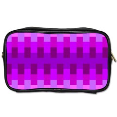 Geometric Cubes Pink Purple Blue Toiletries Bags 2-side by Nexatart