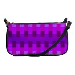 Geometric Cubes Pink Purple Blue Shoulder Clutch Bags by Nexatart