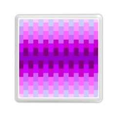 Geometric Cubes Pink Purple Blue Memory Card Reader (square)  by Nexatart