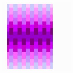 Geometric Cubes Pink Purple Blue Small Garden Flag (two Sides)