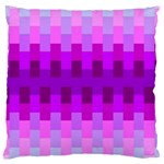 Geometric Cubes Pink Purple Blue Large Cushion Case (One Side) Front