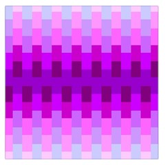 Geometric Cubes Pink Purple Blue Large Satin Scarf (square)