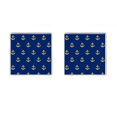 Gold Anchors Background Cufflinks (square) by Nexatart