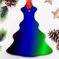 Graphics Gradient Colors Texture Christmas Tree Ornament (two Sides) by Nexatart