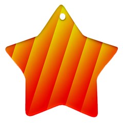 Graphics Gradient Orange Red Star Ornament (two Sides) by Nexatart