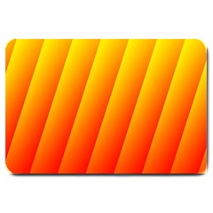 Graphics Gradient Orange Red Large Doormat  by Nexatart