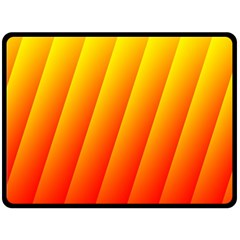 Graphics Gradient Orange Red Fleece Blanket (large)  by Nexatart