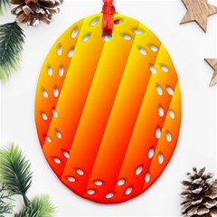 Graphics Gradient Orange Red Ornament (oval Filigree) by Nexatart