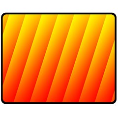 Graphics Gradient Orange Red Double Sided Fleece Blanket (medium)  by Nexatart