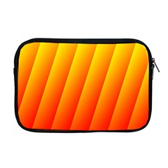 Graphics Gradient Orange Red Apple Macbook Pro 17  Zipper Case by Nexatart