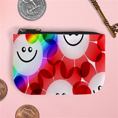 Happy Flowers Mini Coin Purses by Nexatart