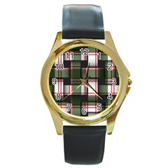 Hintergrund Tapete Round Gold Metal Watch by Nexatart