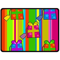 Holiday Gifts Fleece Blanket (large)  by Nexatart