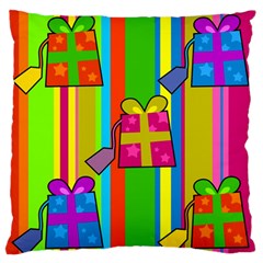 Holiday Gifts Large Flano Cushion Case (two Sides) by Nexatart