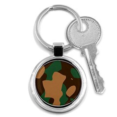 Military Camouflage Key Chains (round)  by Nexatart