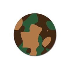 Military Camouflage Magnet 3  (round) by Nexatart