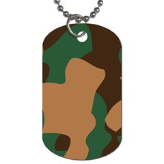 Military Camouflage Dog Tag (one Side) by Nexatart