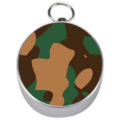 Military Camouflage Silver Compasses by Nexatart