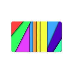 More Color Abstract Pattern Magnet (name Card) by Nexatart